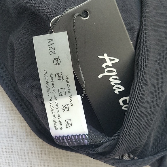 Women's Plus Size Swimsuit One Piece Tummy Control High Neck Swimsuit - Picture 15 of 15